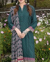 Khas Teal/Black Khaddar Suit- Pakistani Winter Dress