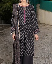 Khas Black Khaddar Suit- Pakistani Winter Dress