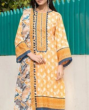 Khas Pastel Orange Khaddar Suit- Pakistani Winter Clothing