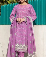 Khas Mauve Khaddar Suit- Pakistani Winter Dress