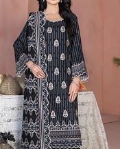 Khas Black/Off White Khaddar Suit- Pakistani Winter Clothing