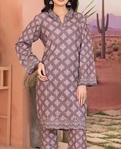 Khas Dusty Lavender/Off White Khaddar Suit (2Pcs)- Pakistani Winter Dress