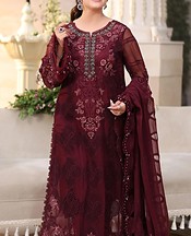 Maroon Chiffon Suit