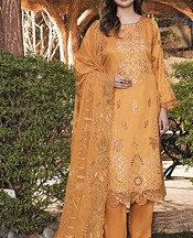 Marjjan Dull Orange Viscose Suit- Pakistani Winter Clothing