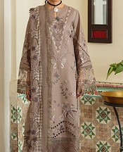 Marjjan Dusty Grey Karandi Suit- Pakistani Winter Dress