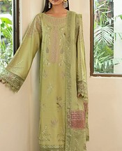 Marjjan Light Olive Karandi Suit- Pakistani Winter Dress