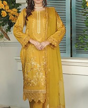 Marjjan Mustard Viscose Suit- Pakistani Winter Clothing