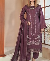 Marjjan Dull Purple Viscose Suit- Pakistani Winter Dress