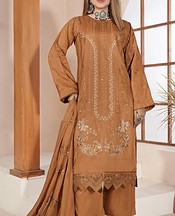 Marjjan Clay Brown Viscose Suit- Pakistani Winter Clothing