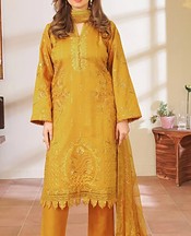 Marjjan Orange Viscose Suit- Pakistani Winter Clothing