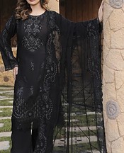 Marjjan Black Viscose Suit- Pakistani Winter Dress