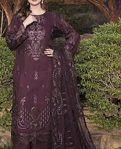 Marjjan Purple Taupe Viscose Suit- Pakistani Winter Dress