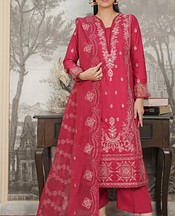 Marjjan Cardinal Viscose Suit- Pakistani Winter Dress