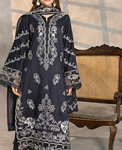 Marjjan Charcoal Grey Viscose Suit- Pakistani Winter Dress