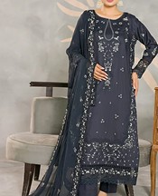 Marjjan Charcoal Grey Viscose Suit- Pakistani Winter Clothing