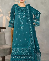 Marjjan Teal Viscose Suit- Pakistani Winter Dress