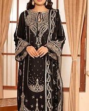Marjjan Black Viscose Suit- Pakistani Winter Dress
