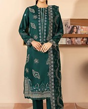 Marjjan Gable Green Viscose Suit- Pakistani Winter Dress