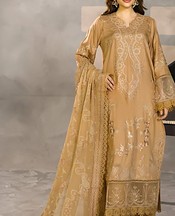 Marjjan Fawn Viscose Suit- Pakistani Winter Clothing