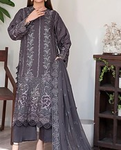 Marjjan Carbon Grey Viscose Suit- Pakistani Winter Dress