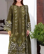 Marjjan Lisbon Brown Viscose Suit- Pakistani Winter Clothing
