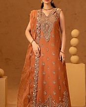 Bright Orange Organza Suit