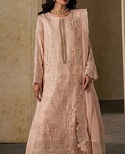 Maryum n Maria Pale Pink Chiffon Suit- Pakistani Designer Chiffon Suit
