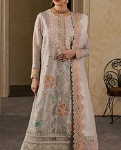 Maryum n Maria Grey Zari Tissue Suit- Pakistani Chiffon Dress