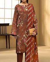 Motifz Brown Khaddar Suit- Pakistani Winter Dress