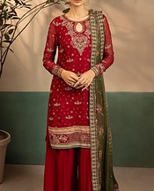 Wine Red Chiffon Kurti