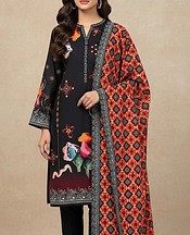 Black Khaddar Suit