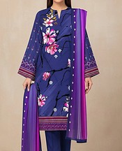 Dark Slate Blue Khaddar Suit