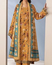 Motifz Pastel Orange Khaddar Suit- Pakistani Winter Dress