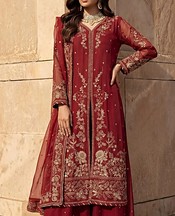 Maroon Chiffon Suit
