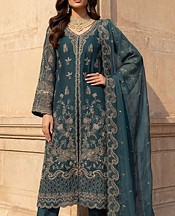 Teal Chiffon Suit
