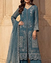 Cadet Blue Chiffon Suit