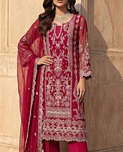 Magenta Chiffon Suit