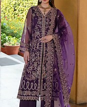 Purple Organza Suit