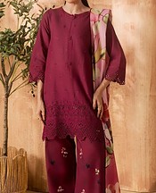 Motifz Wine Lawn Suit- Pakistani Lawn Dress