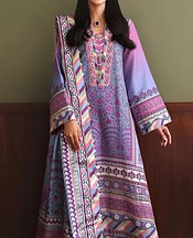 Mushq Purple Raw Silk Suit- Pakistani Designer Chiffon Suit