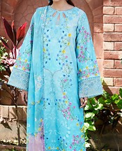 Turquoise Lawn Suit