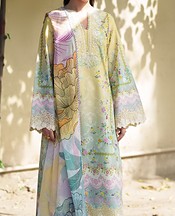 Light Yellow/Summer Green Lawn Suit