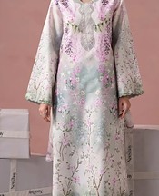 Pink Flare/Summer Green Lawn Suit