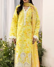 RajBari Yellow Lawn Suit- Pakistani Lawn Dress