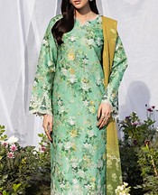 RajBari Sage Green Lawn Suit- Pakistani Designer Lawn Suits