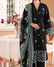 RajBari Black Lawn Suit- Pakistani Lawn Dress
