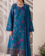 RajBari Zinc Blue Lawn Suit- Pakistani Designer Lawn Suits