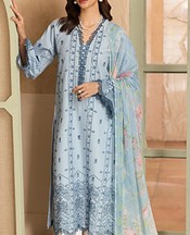 RajBari Cadet Grey Lawn Suit- Pakistani Designer Lawn Suits