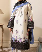 Rajbari Off-white Lawn Suit- Pakistani Designer Lawn Suits