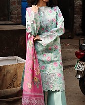 Rajbari Aqua Lawn Suit- Pakistani Designer Lawn Suits